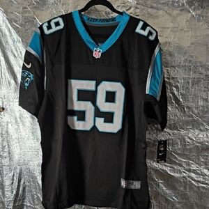 Men's Black and Blue Sports Jersey